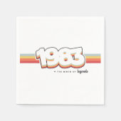 Serviette En Papier 1983 La naissance des légendes (Devant)