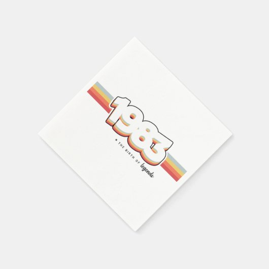 Serviette En Papier 1983 La naissance des légendes (Coin)