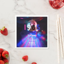 1985 Disco Ball 40th Birthday Party Invitation