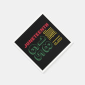 Serviette En Papier 19 juin 1865 Typographie Histoire noire (Coin)