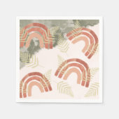 Serviette En Papier 1er anniversaire arc-en-ciel (Devant)