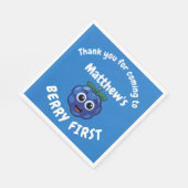 Serviette En Papier 1er anniversaire Boy Blue Berryfirst (Coin)