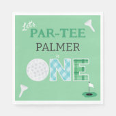 Serviette En Papier 1er Anniversaire Par-tee Golf Party (Devant)