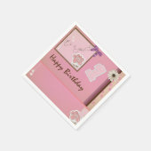 Serviette En Papier 1er Anniversaire Petit Papier de Fille Napkin (Coin)