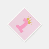 Serviette En Papier 1er anniversaire Princesse Crown (Coin)