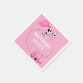 Serviette En Papier 1ère fête d'anniversaire ou texte personnalisé (Coin)