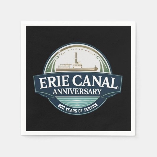 Serviette En Papier 200e anniversaire du canal Érié (Devant)