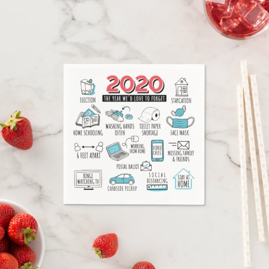 Serviette En Papier 2020 Activités de quarantaine Papier commémoratif (En situation)