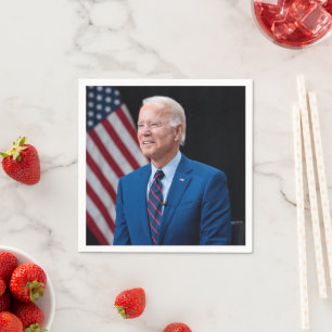 Serviette En Papier 2021 Joe Biden Président américain Portrait