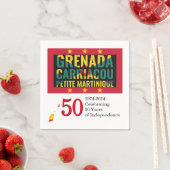 Serviette En Papier 2024 GRENADIAN 50e Anniversaire de l'indépendance (En situation)
