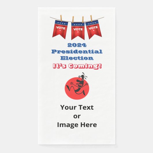 Serviette En Papier 2024 Présidential Election Running Man Edition (Devant)