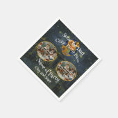 Serviette En Papier 2024 Réunion de l'école secondaire Anniversaire Va (Coin)