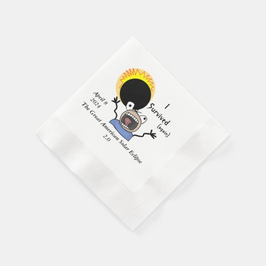 Serviette En Papier 2024 Solar Eclipse Survival (Coin)