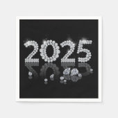 Serviette En Papier 2025 Brilliant Diamonds Nouvel An (Devant)