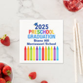 Serviette En Papier 2025 Graduation préscolaire Custom School Party (En situation)