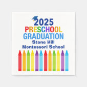 Serviette En Papier 2025 Graduation préscolaire Custom School Party (Devant)
