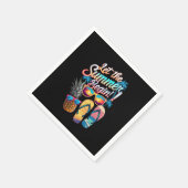 Serviette En Papier 2025 Laisser L'Été Commencer 2025 Vacances Été (Coin)