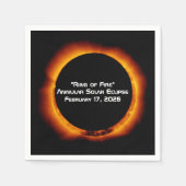 Serviette En Papier 2026 Annular Ring of Fire Solar Eclipse (Devant)