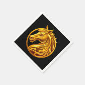 Serviette En Papier 2026 Chinese New Years- Gold Horse (Coin)