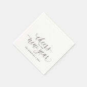Serviette En Papier 2026 New Year Cheers Elegant Script Party (Coin)