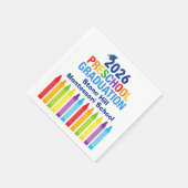 Serviette En Papier 2026 Preschool Graduation Custom School Party (Coin)