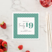 Serviette En Papier 20 audaces graphiques fête du Nouvel An (En situation)