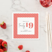 Serviette En Papier 20 audaces graphiques fête du Nouvel An (En situation)