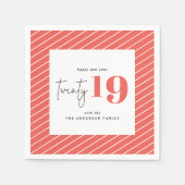 Serviette En Papier 20 audaces graphiques fête du Nouvel An (Devant)