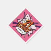 Serviette En Papier 21 AUJOURD'HUI Fun Retro Comic Book Rose (Coin)