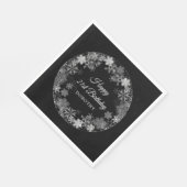 Serviette En Papier 21e fête d'anniversaire Wonderland Snowflake (Coin)