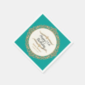 Serviette En Papier 21e Joyeuse fête d'anniversaire Décor (Coin)