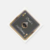 Serviette En Papier 21e Poker Playing Card Casino Anniversaire Serviet (Coin)