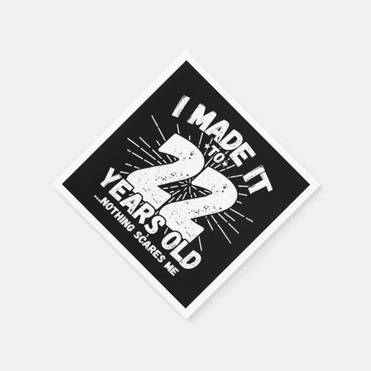 Serviette En Papier 22 Ans Mème Sarcastique vieux drôle 22ème annivers (Coin)