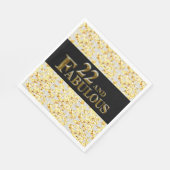 Serviette En Papier 22e anniversaire  (Coin)