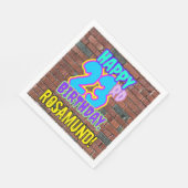 Serviette En Papier 23e anniversaire ~ Amusant, Graffiti urbain inspir (Coin)