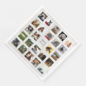 Serviette En Papier 24 PHOTO COLLAGE Marble Partyware (Coin)