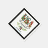 Serviette En Papier 250 Years of Freedom Chic Patriotic Black Border (Coin)
