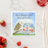 Serviette En Papier 250e anniversaire de l'indépendance Aigle américai (En situation)