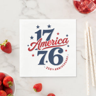 Serviette En Papier 250e anniversaire des États-Unis