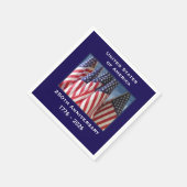 Serviette En Papier 250e anniversaire USA Patriotic Flags Papier (Coin)