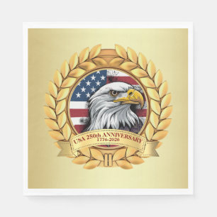 Serviette En Papier 250e anniversaire USA patriotique 1776–2026