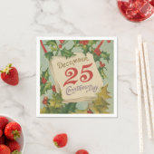 Serviette En Papier 25 décembre Jour de Noël (En situation)