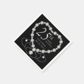Serviette En Papier 25e anniversaire du Mariage d'argent (Coin)