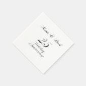 Serviette En Papier 25e Anniversaire Parents Mariage d'argent (Coin)