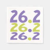 Serviette En Papier 26.2 Marathon Runner thème Papier Partie serviette (Devant)