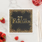 Serviette En Papier 27e anniversaire  (En situation)