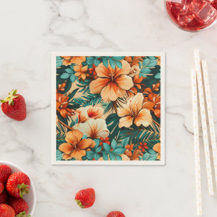 Serviette En Papier #29 Motif floral