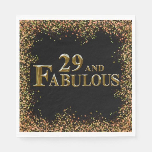 Serviette En Papier 29e anniversaire (Devant)