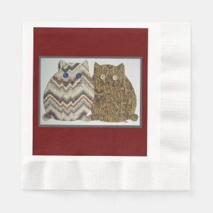Serviette En Papier 2 Fat Cats #1