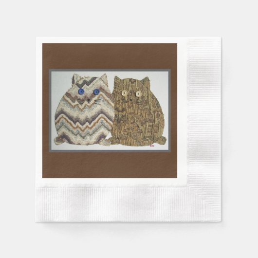 Serviette En Papier 2 Fat Cats #1 (Devant)